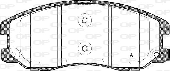 Open Parts BPA1261.12 - Kit pastiglie freno, Freno a disco autozon.pro