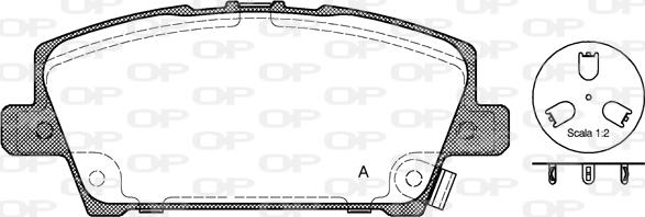 Open Parts BPA1205.02 - Kit pastiglie freno, Freno a disco autozon.pro