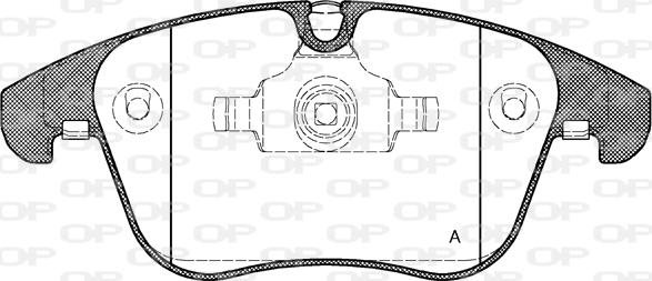 Open Parts BPA1219.00 - Kit pastiglie freno, Freno a disco autozon.pro