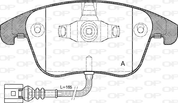 Open Parts BPA1219.21 - Kit pastiglie freno, Freno a disco autozon.pro