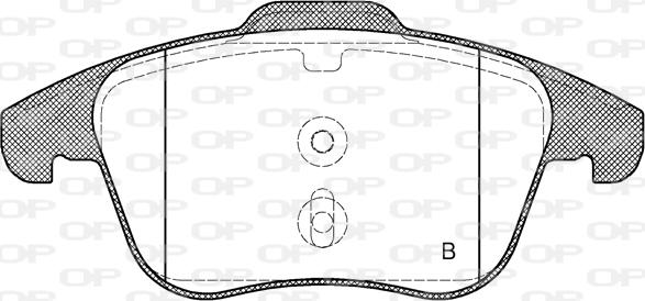 Open Parts BPA1219.21 - Kit pastiglie freno, Freno a disco autozon.pro