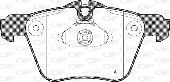 Open Parts BPA1217.00 - Kit pastiglie freno, Freno a disco autozon.pro