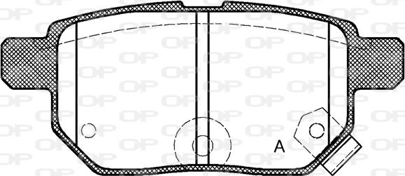 Open Parts BPA1286.02 - Kit pastiglie freno, Freno a disco autozon.pro