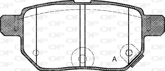 Open Parts BPA1286.22 - Kit pastiglie freno, Freno a disco autozon.pro