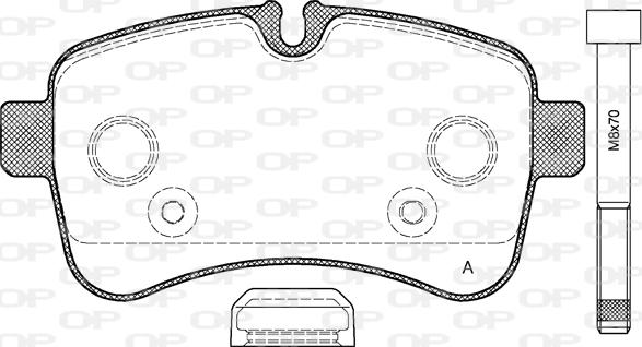 Open Parts BPA1282.00 - Kit pastiglie freno, Freno a disco autozon.pro