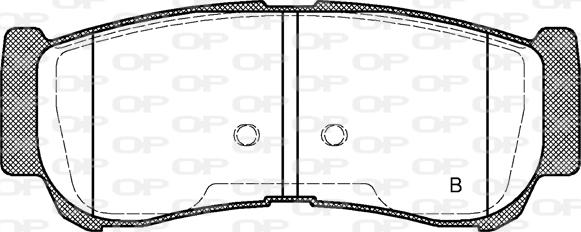 Open Parts BPA1239.02 - Kit pastiglie freno, Freno a disco autozon.pro