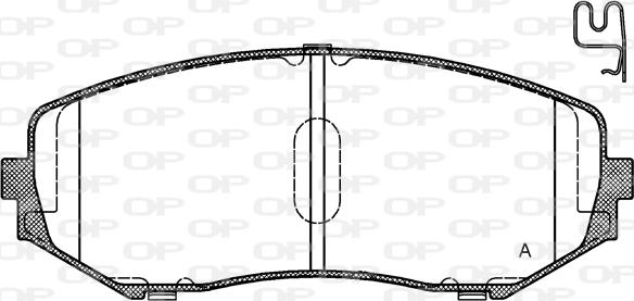 Open Parts BPA1225.02 - Kit pastiglie freno, Freno a disco autozon.pro