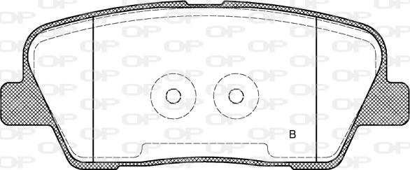 Open Parts BPA1274.02 - Kit pastiglie freno, Freno a disco autozon.pro