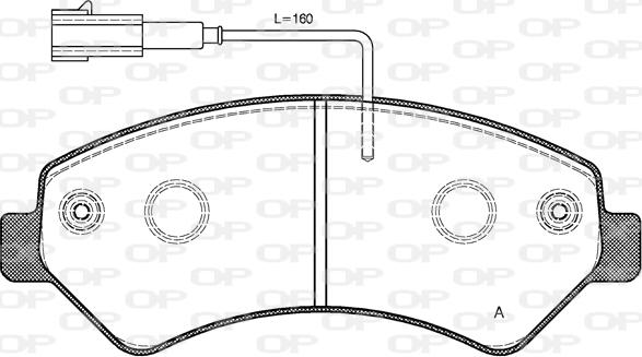 Open Parts BPA1275.12 - Kit pastiglie freno, Freno a disco autozon.pro