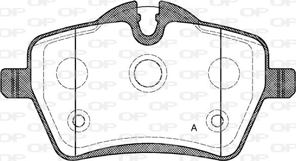 Open Parts BPA1277.00 - Kit pastiglie freno, Freno a disco autozon.pro