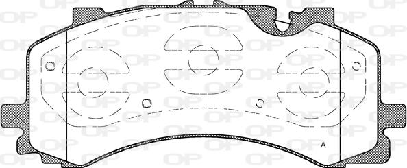 Open Parts BPA1744.00 - Kit pastiglie freno, Freno a disco autozon.pro