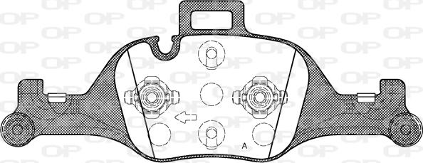 Open Parts BPA1740.00 - Kit pastiglie freno, Freno a disco autozon.pro