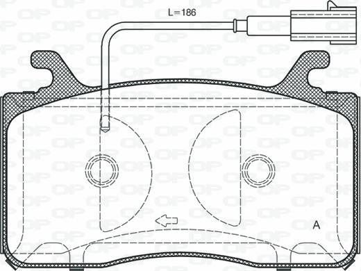 Open Parts BPA1759.12 - Kit pastiglie freno, Freno a disco autozon.pro