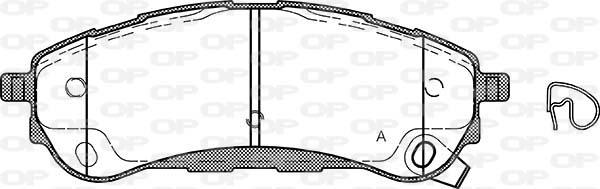 Open Parts BPA1750.12 - Kit pastiglie freno, Freno a disco autozon.pro