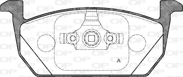 Open Parts BPA1710.00 - Kit pastiglie freno, Freno a disco autozon.pro