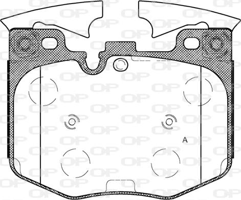 Open Parts BPA1711.00 - Kit pastiglie freno, Freno a disco autozon.pro