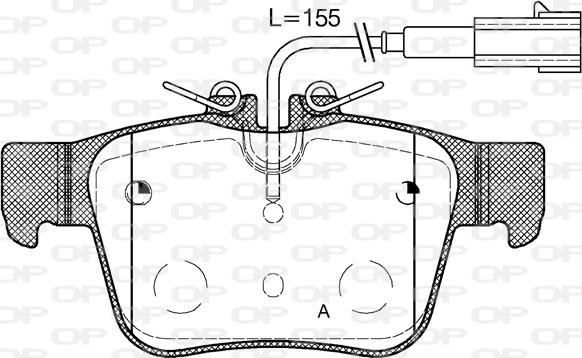 Open Parts BPA1722.02 - Kit pastiglie freno, Freno a disco autozon.pro