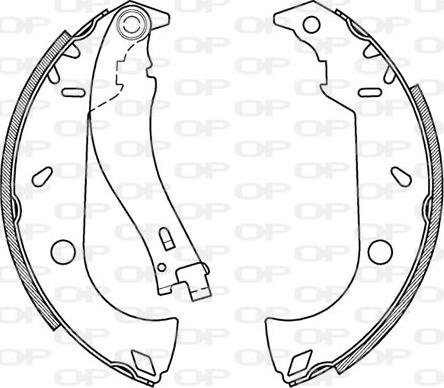 Open Parts BSA2095.00 - Kit ganasce freno autozon.pro