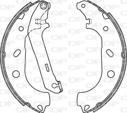 Open Parts BSA2090.00 - Kit ganasce freno autozon.pro