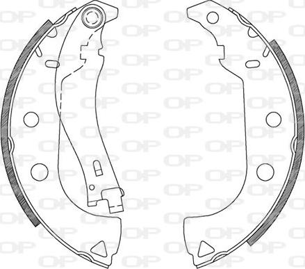 Open Parts BSA2092.00 - Kit ganasce freno autozon.pro