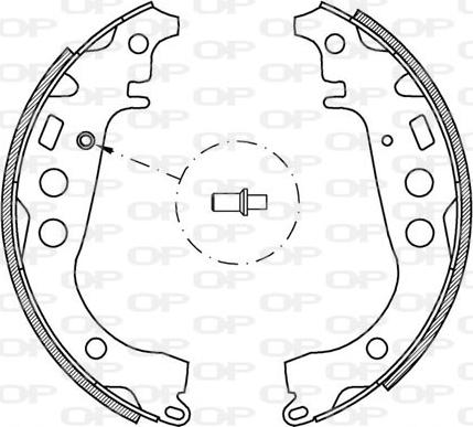 Open Parts BSA2044.00 - Kit ganasce freno autozon.pro