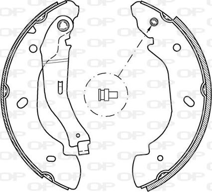 Open Parts BSA2047.00 - Kit ganasce freno autozon.pro