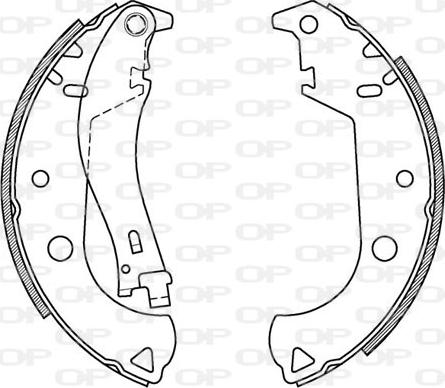 Open Parts BSA2059.00 - Kit ganasce freno autozon.pro