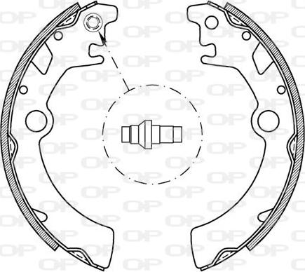 Open Parts BSA2054.00 - Kit ganasce freno autozon.pro