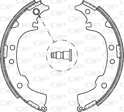 Open Parts BSA2053.00 - Kit ganasce freno autozon.pro