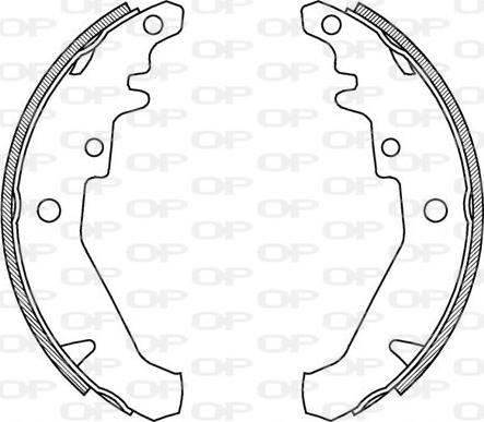 Open Parts BSA2069.00 - Kit ganasce freno autozon.pro