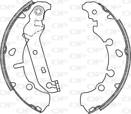 Open Parts BSA2066.00 - Kit ganasce freno autozon.pro