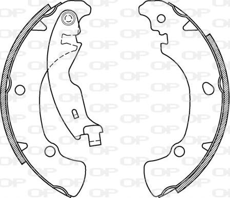 Open Parts BSA2009.00 - Kit ganasce freno autozon.pro