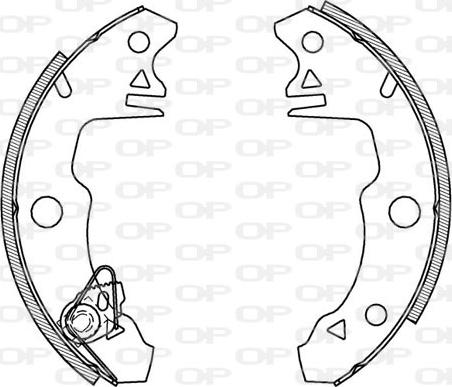 Open Parts BSA2005.00 - Kit ganasce freno autozon.pro