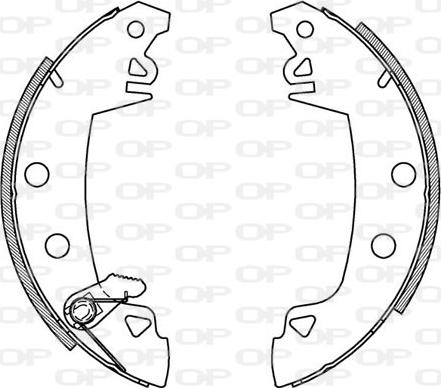 Open Parts BSA2003.00 - Kit ganasce freno autozon.pro