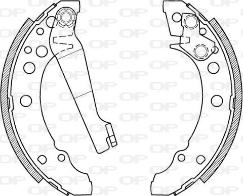 Open Parts BSA2013.00 - Kit ganasce freno autozon.pro