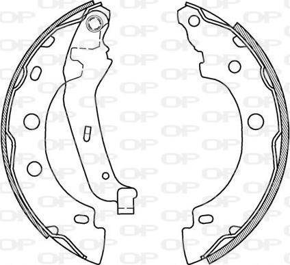 Open Parts BSA2012.00 - Kit ganasce freno autozon.pro