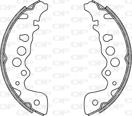 Open Parts BSA2017.00 - Kit ganasce freno autozon.pro