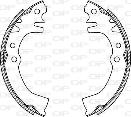 Open Parts BSA2081.00 - Kit ganasce freno autozon.pro