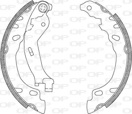 Open Parts BSA2083.00 - Kit ganasce freno autozon.pro