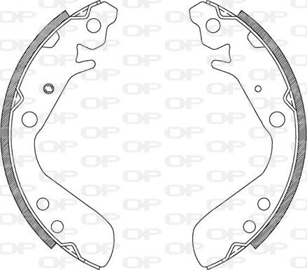 Open Parts BSA2082.00 - Kit ganasce freno autozon.pro