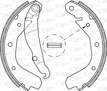 Open Parts BSA2034.00 - Kit ganasce freno autozon.pro