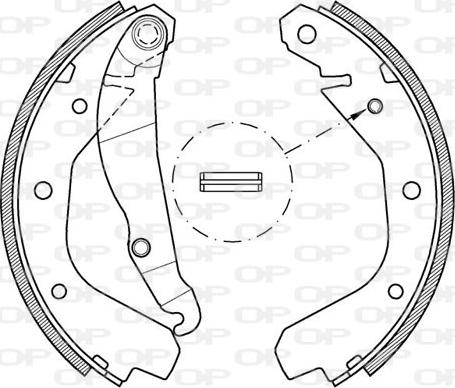 Open Parts BSA2038.00 - Kit ganasce freno autozon.pro