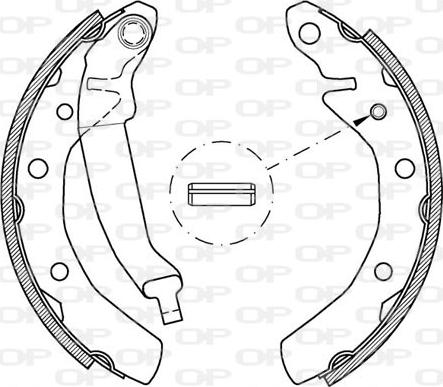 Open Parts BSA2032.00 - Kit ganasce freno autozon.pro