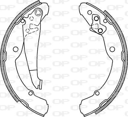 Open Parts BSA2029.00 - Kit ganasce freno autozon.pro