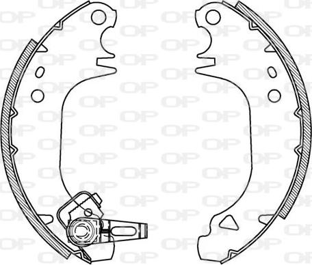 Open Parts BSA2024.00 - Kit ganasce freno autozon.pro