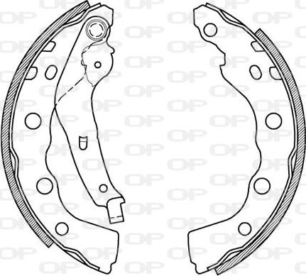 Open Parts BSA2021.00 - Kit ganasce freno autozon.pro