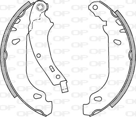 Open Parts BSA2023.00 - Kit ganasce freno autozon.pro