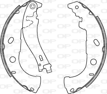 Open Parts BSA2022.00 - Kit ganasce freno autozon.pro