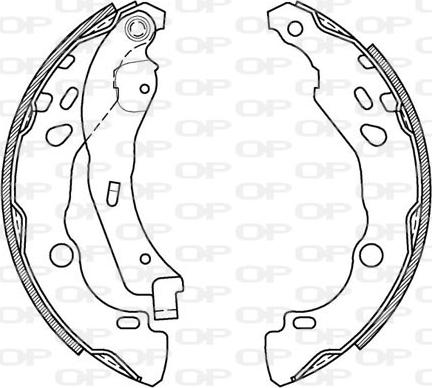 Open Parts BSA2079.00 - Kit ganasce freno autozon.pro