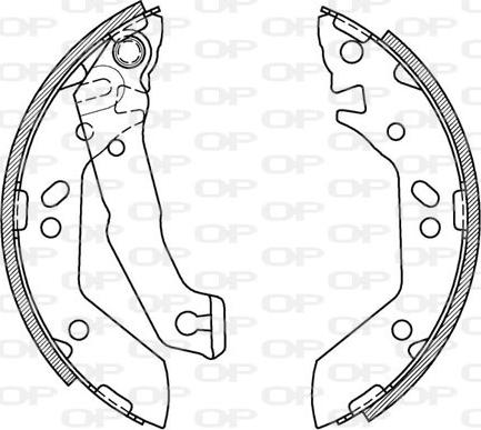 Open Parts BSA2070.00 - Kit ganasce freno autozon.pro